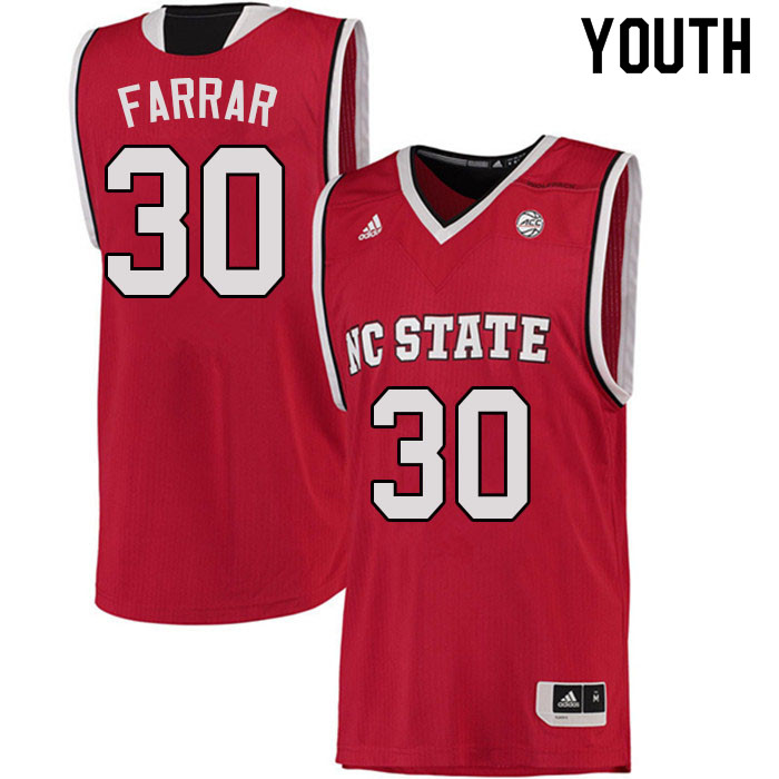 Youth #30 Nick Farrar NC State Wolfpack College Basketball Jerseys Sale-Red
